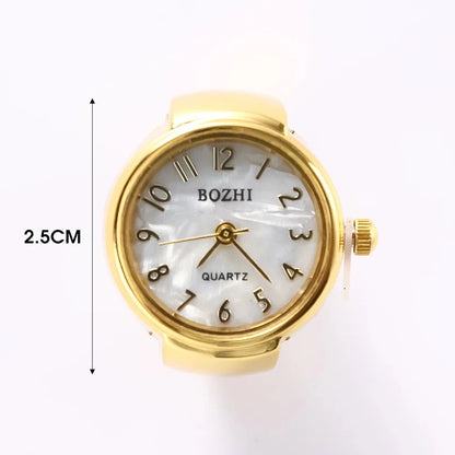Creative Quartz Watch Ring | Unisex Finger Timepiece Jewelry