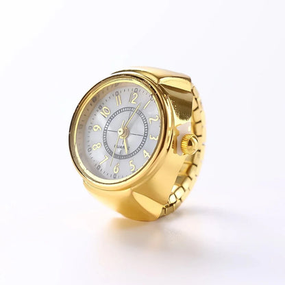 Creative Quartz Watch Ring | Unisex Finger Timepiece Jewelry