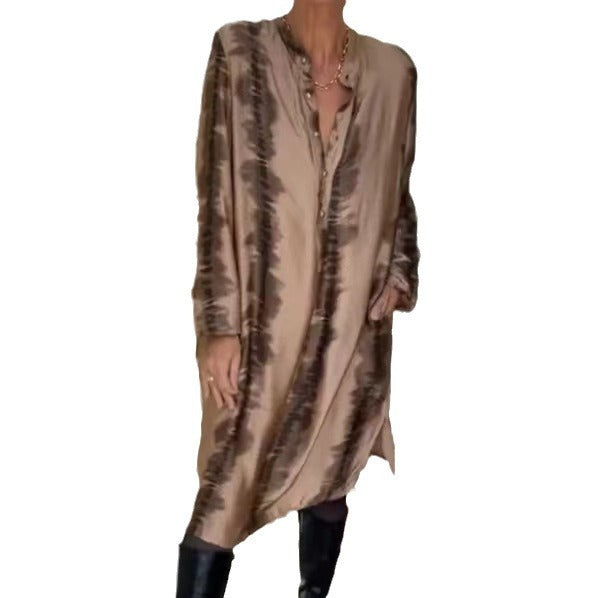 Vestido de mujer con estampado de serpiente