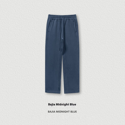 Solid Color Loose Track Pants Velvet Thickened Casual Pants