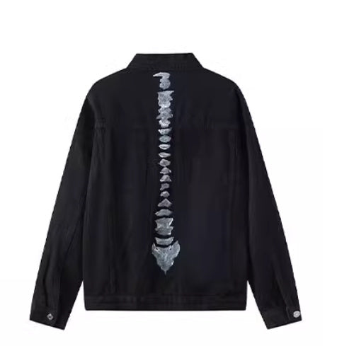 Vintage Skeletal White Long-sleeved Apparel