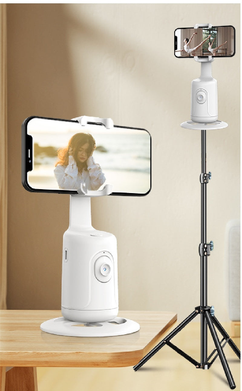 Cardan de suivi de visage automatique 360 Cardan intelligent AI Suivi de visage Support de téléphone automatique pour téléphone intelligent Vidéo Vlog Trépied stabilisateur en direct