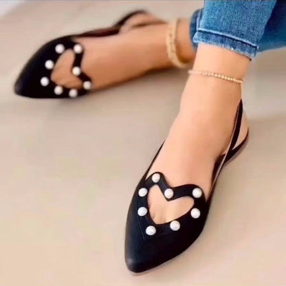 Love Shoes Pearls Flats