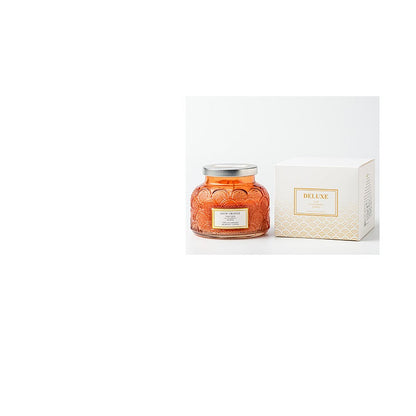 Side Drum Relief Glass Stainless Steel Smoke-free Indoor Sleeping Essential Oil Candle With Lid Bedroom Aromatherapy Candle