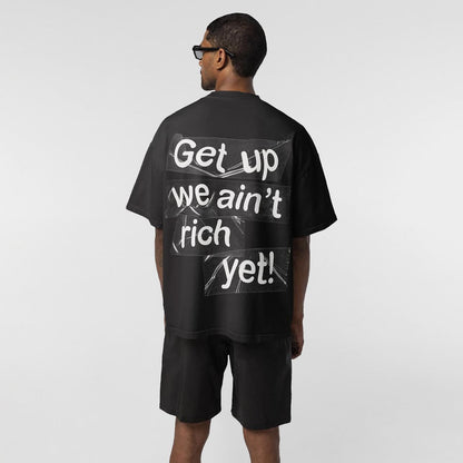 Heavy Cotton Printed Loose Casual Short-sleeved T-shirt
