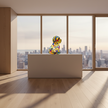 Artistic Resin Figurine Table Lamp with Warm Ambient LED Light