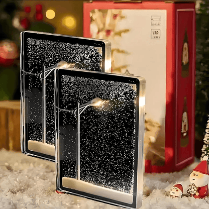 Snowy Bliss DIY Lamp: Create Your Winter Wonderland Indoors!