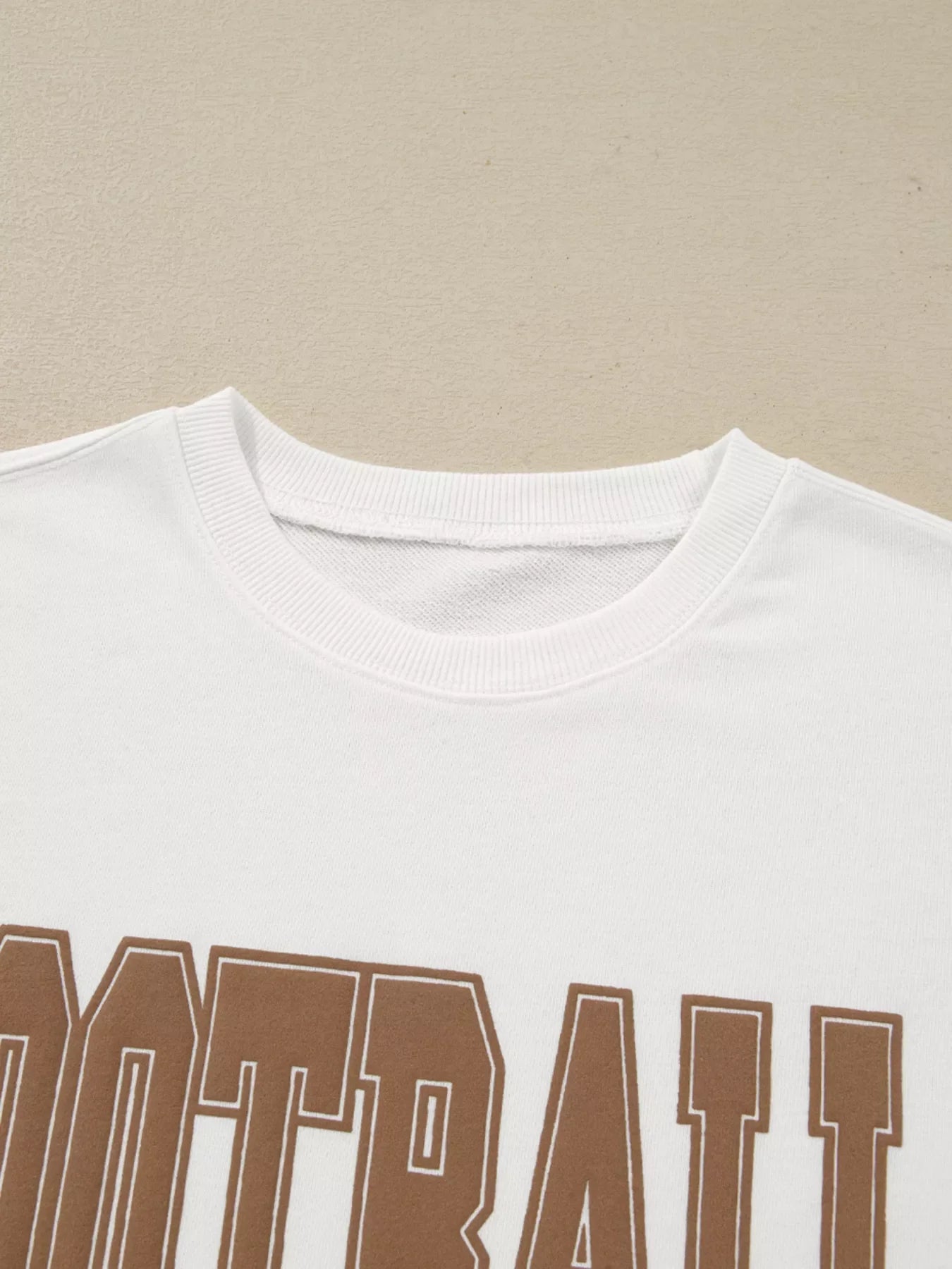 Sweat-shirt ras du cou avec lettrage graphique 3D FOOTBALL