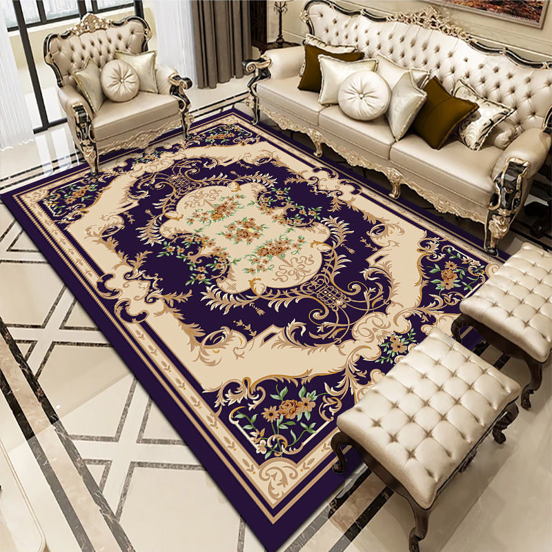 Tapis de canapé de table basse de salon de chambre à coucher de style européen