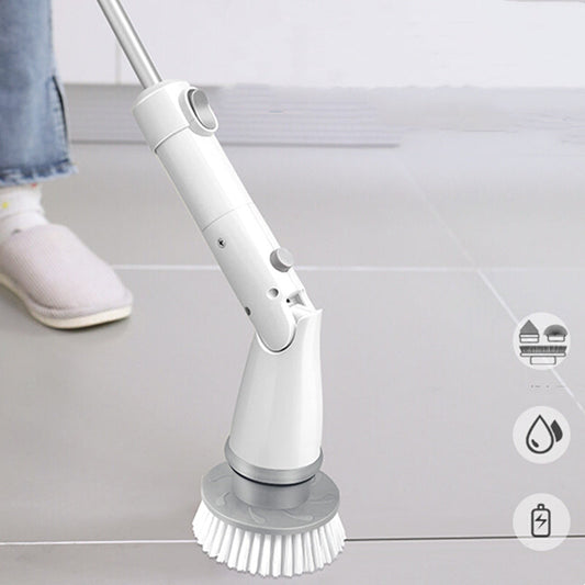Cepillo de limpieza eléctrico inalámbrico multifuncional para azulejos de inodoro