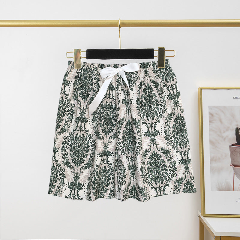 Pantalon de pyjama en soie de coton pour femme, short d'été fin et décontracté