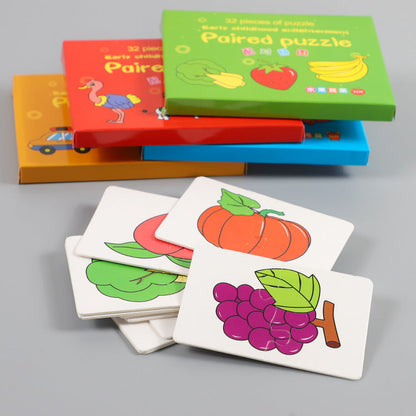 Cartoon Educational Toys Matching Puzzle Early Education Toys