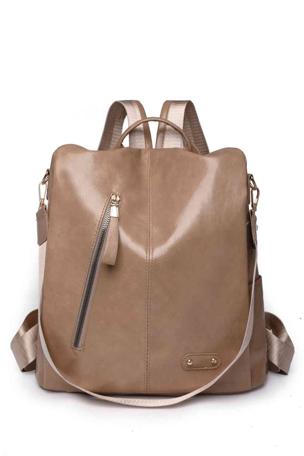 Mochila Marcy con cremallera y bolsillos – Elegante bolso multiusos de uso diario para mujer