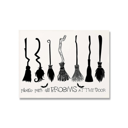 Halloween Vintage Poster Wall Art Canvas