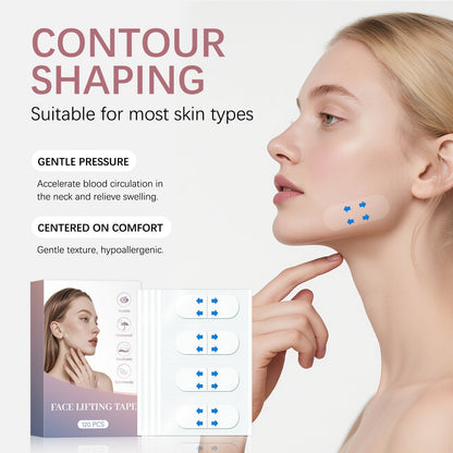 Mini lifting facial en V, raffermissant, estompant les rides, autocollants liftants pour le menton