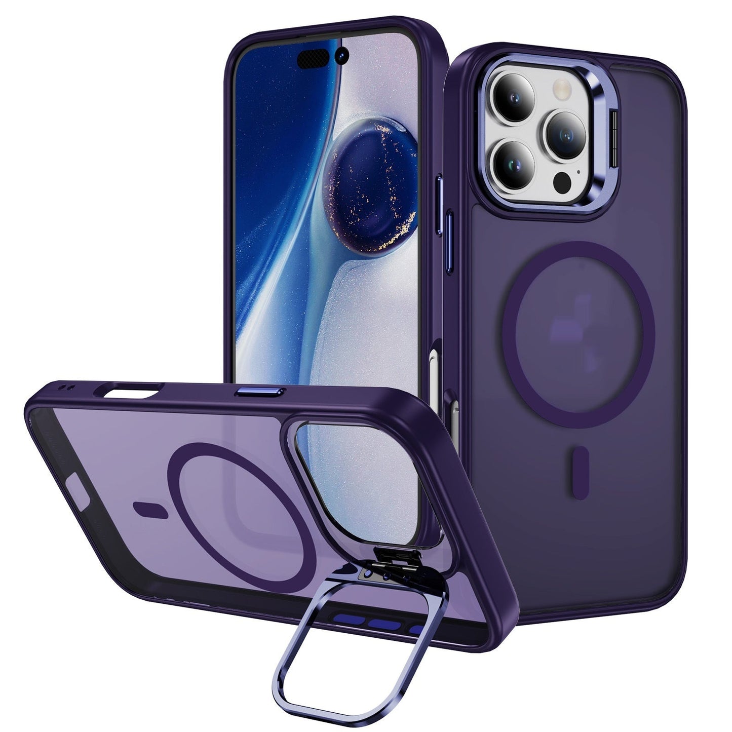 Magnetic Phone Case with Lens Bracket