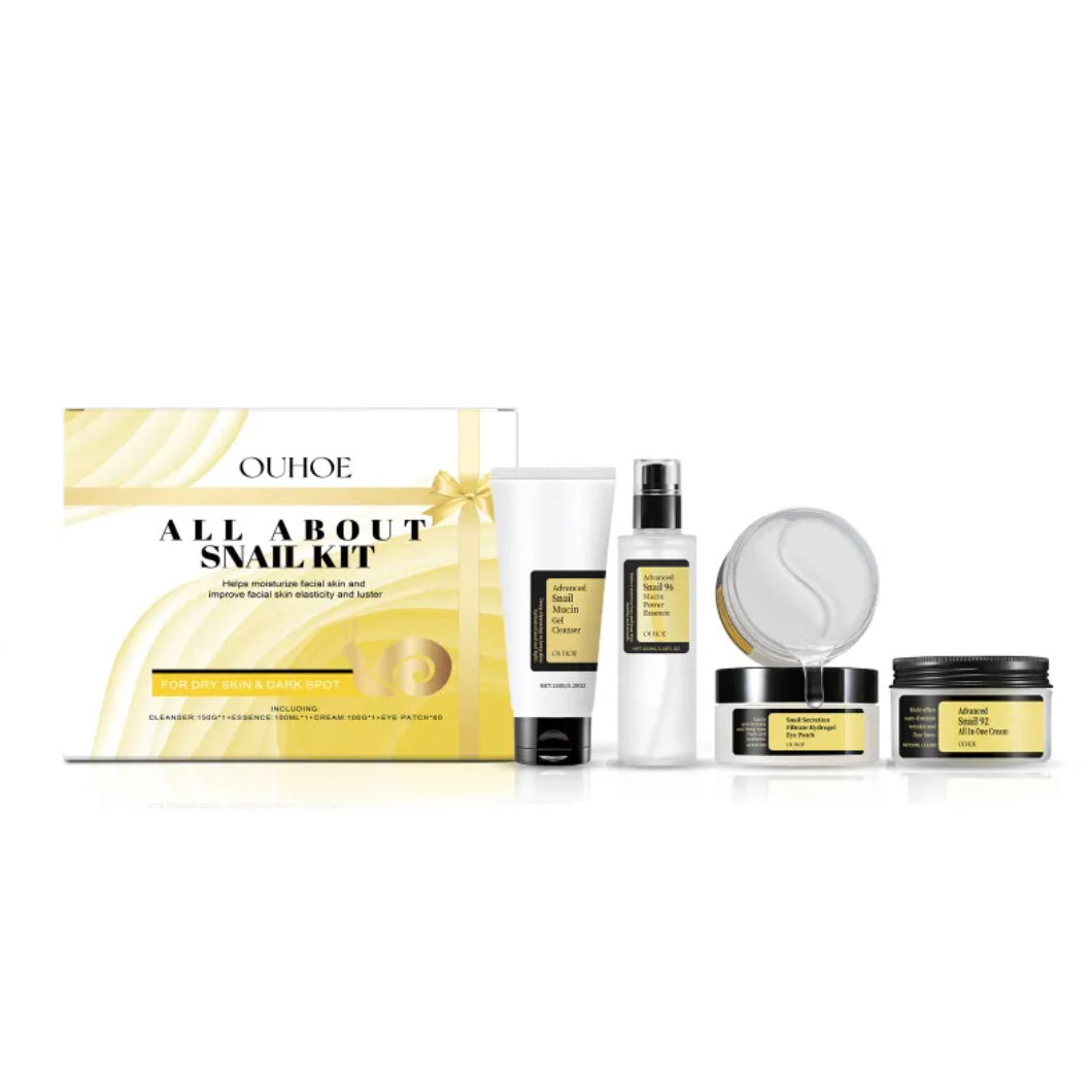 Snail Secretion Facial Care Gift Set – Anti-Aging Nourishing Skincare Set for Radiant Skin