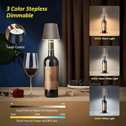 Incandescent Bulb PVC Bottle Night Lamp