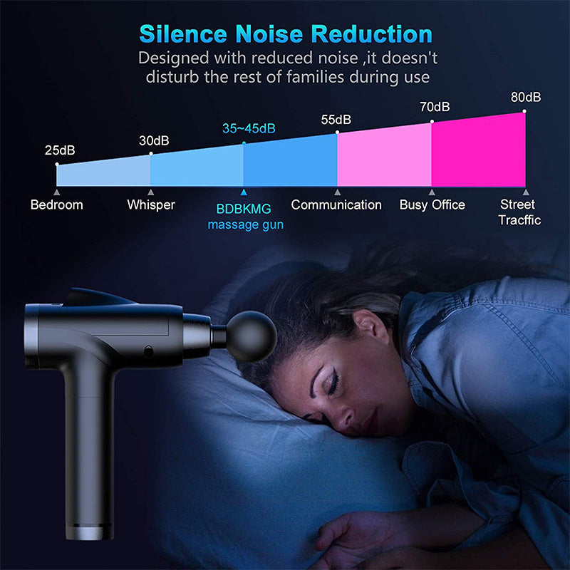 Pistolet de massage LCD pour fasciite, amincissant, relaxant les muscles du corps, du dos, massage profond des épaules, des tissus, des pieds, du cou, vibration Le K6J0