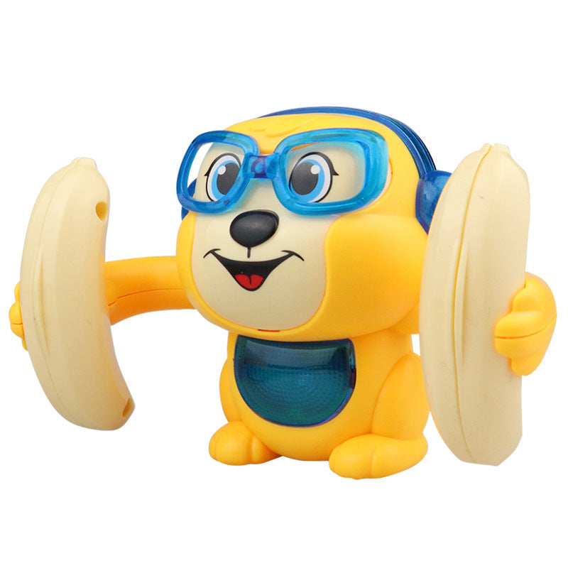 Children's Electric Tumbling Monkey Modeling Toys Voice-activated Induction Lighting Music