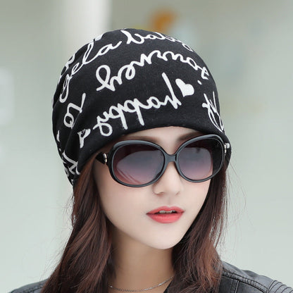 Women's Fashion Pullover Cap, Scarf And Neck Sleeve