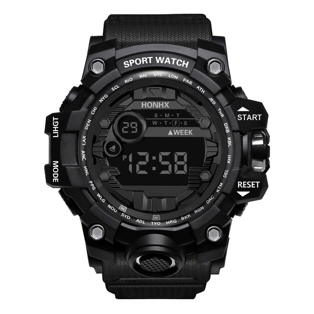 Men's Waterproof Sports Watch – Multifunctional Luminous Electronic