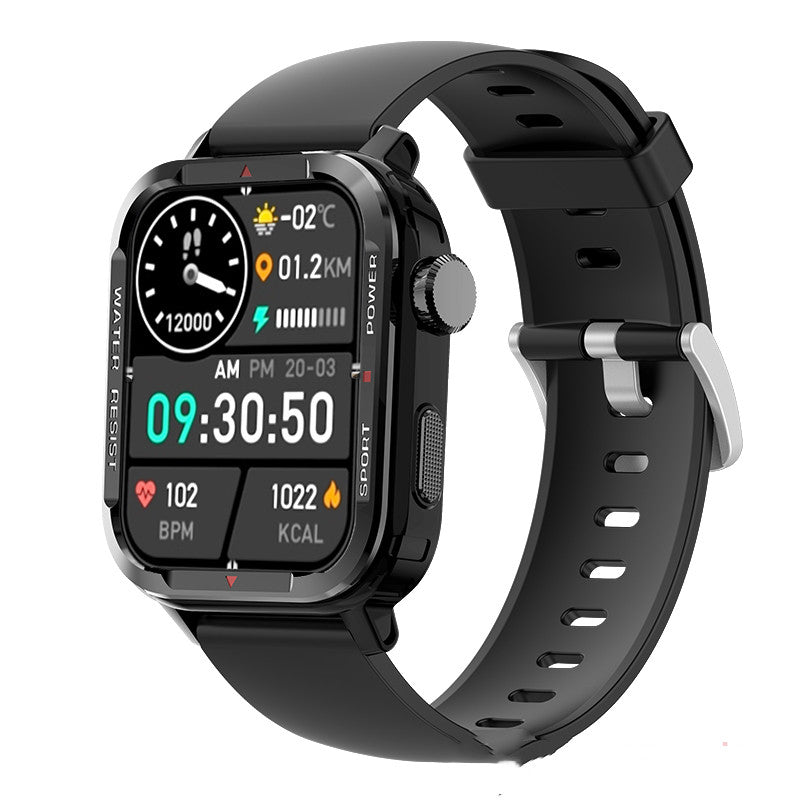 Montre intelligente sportive Bluetooth avec suivi de la pression artérielle et de l'oxygène sanguin