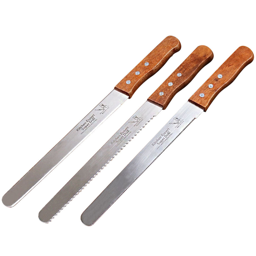 Layered Bread Slicer with Serrated Blade – Adjustable Thickness Bread Cutting Guide for Baking