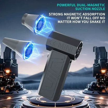 Turbo Fan Mini Air Blower – High-Power Silent Jet Blower with Type-C Fast Charging