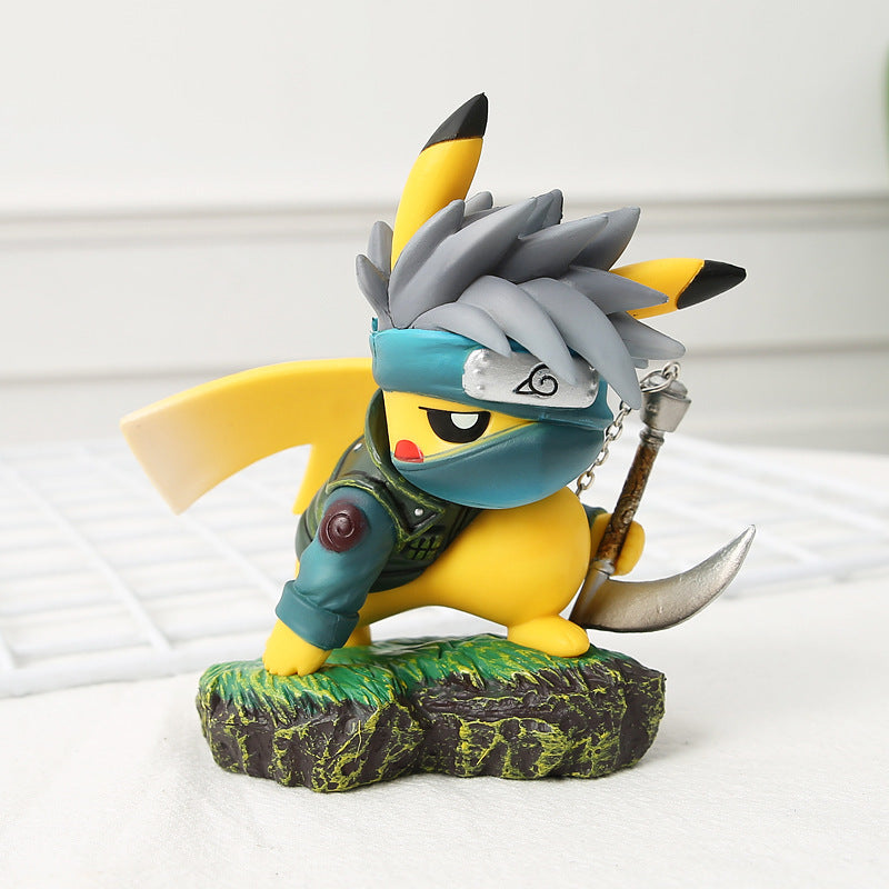 Pikachu x Naruto Anime Crossover PVC Figure