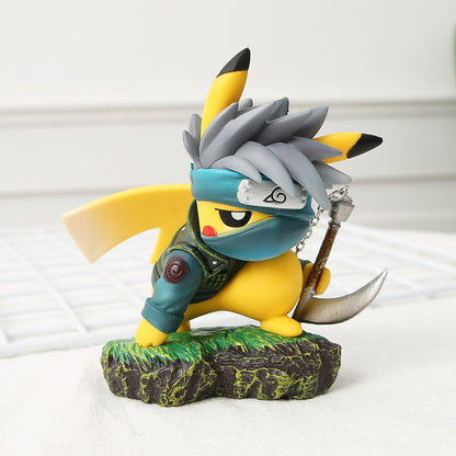 Pikachu x Naruto Anime Crossover PVC Figure