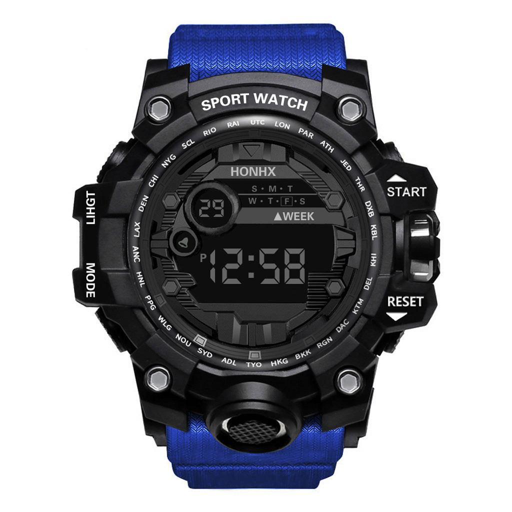 Men's Waterproof Sports Watch – Multifunctional Luminous Electronic