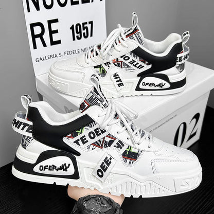 Chaussures décontractées de sport à semelle épaisse polyvalentes