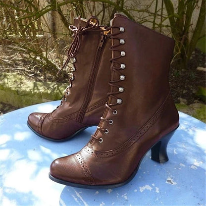 Retro Rivet Boots Women Shoes