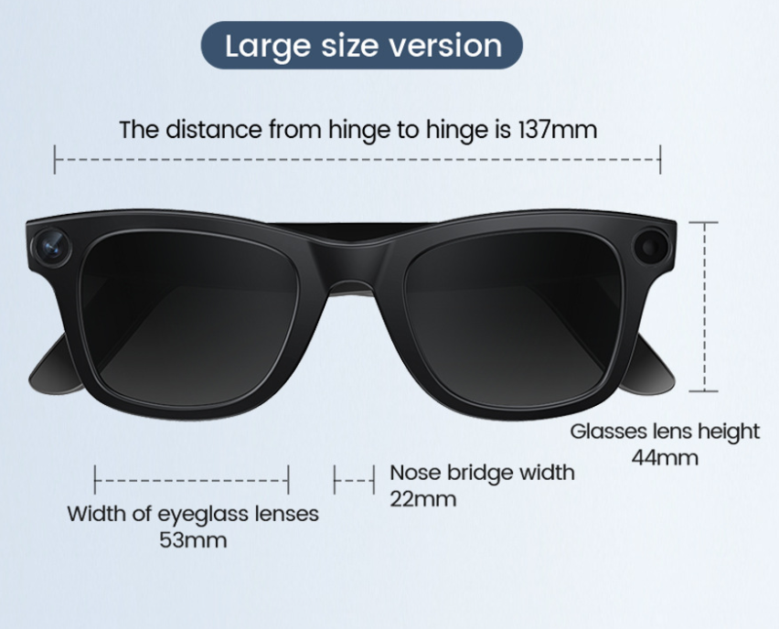 AI Camera Smart Glasses – HD Video, Voice Calls, Translation & Object Recognition | Smart Wearable Tech