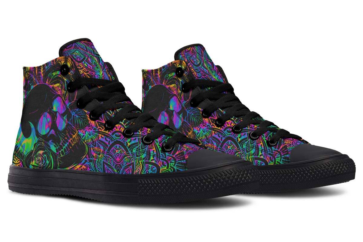Zapatillas de lona altas estampadas para parejas