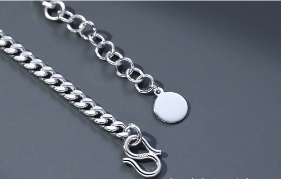 Vintage Thai Silver Bracelet – Handcrafted Men's Fashion Bracelet for Everyday Style