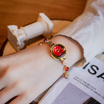 Chalcedony Jade Quartz Watch