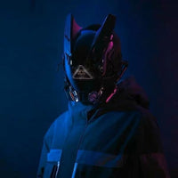Luminous Helmet Mask – LED Tech Sense Cyberpunk