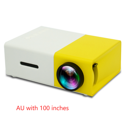 Proyector portátil 3D HD LED Cine en casa HDMI compatible con USB de audio Proyector YG300 Mini proyector
