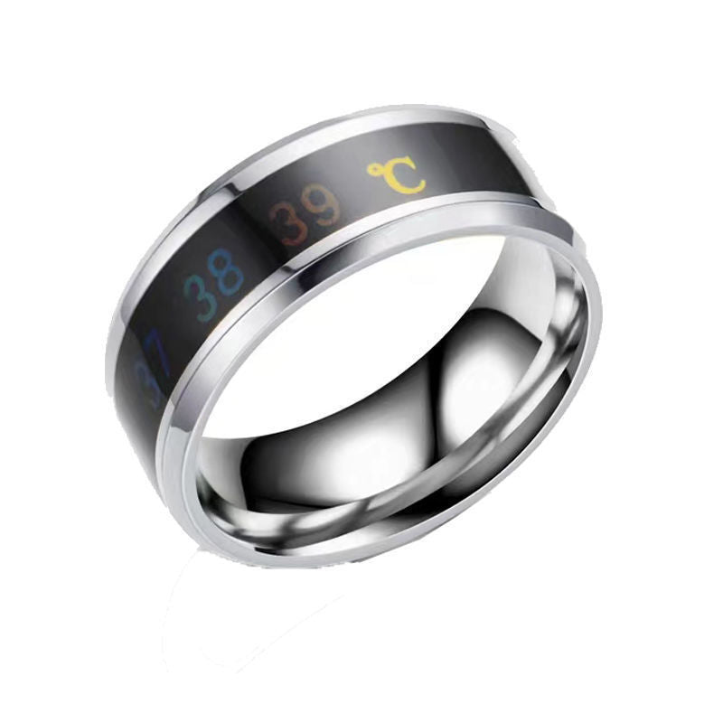 Bague Intelligente Bluetooth Température Solaire Android Sci-Fi Technologie Noire Magique Net Rouge