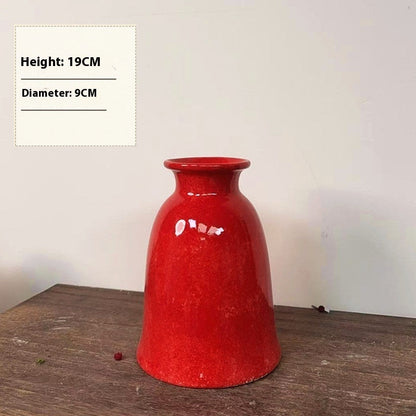 Ceramic Vase Soda Green Stoneware Vase Vintage Jar