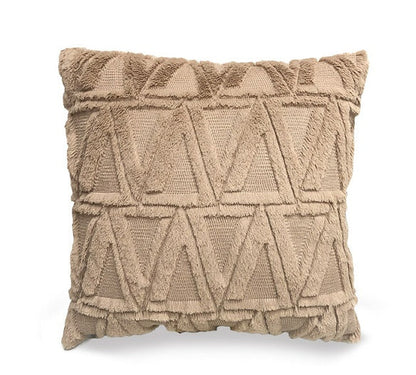 Plush Solid Color Sofa Pillowcase Living Room Cushion