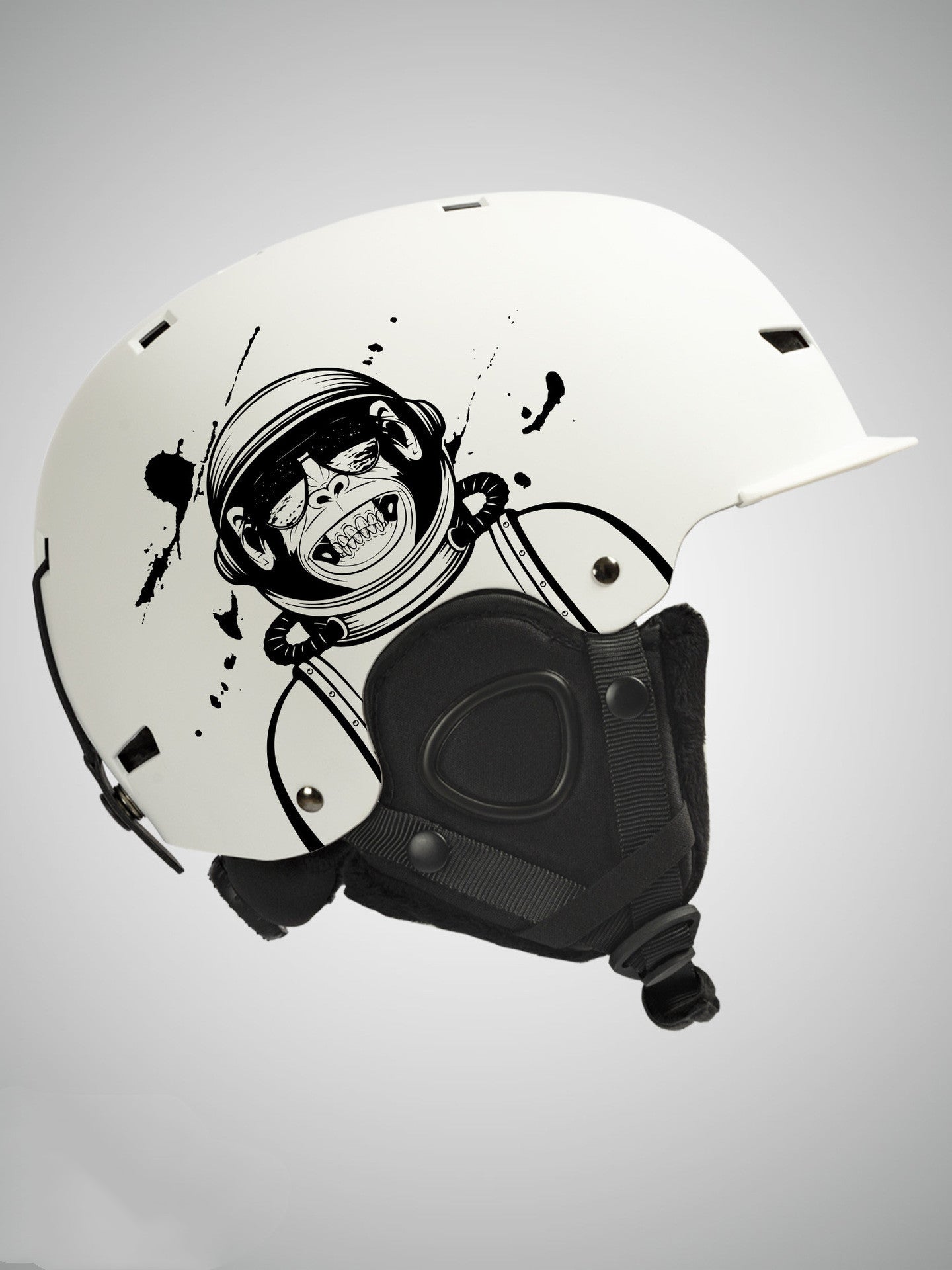 Casque de ski intégré avec lunettes de protection simples et doubles pour adultes