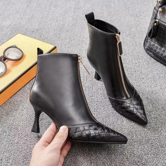 Bottines Femme à Talon Aiguille et Bout Pointu