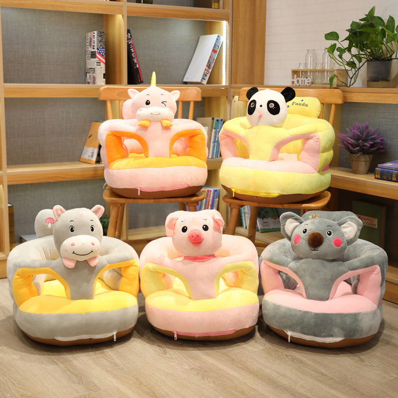 Jouets en peluche mignons anti-basculement pour bébé apprenant à s'asseoir sur le canapé