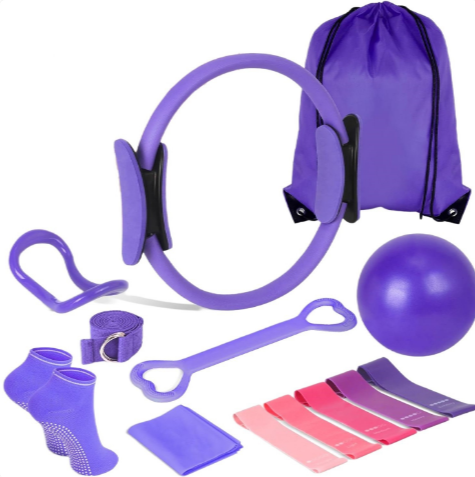 13-Piece Yoga & Pilates Set – Complete Home Workout Kit for Flexibility, Core Strength & Muscle Recovery