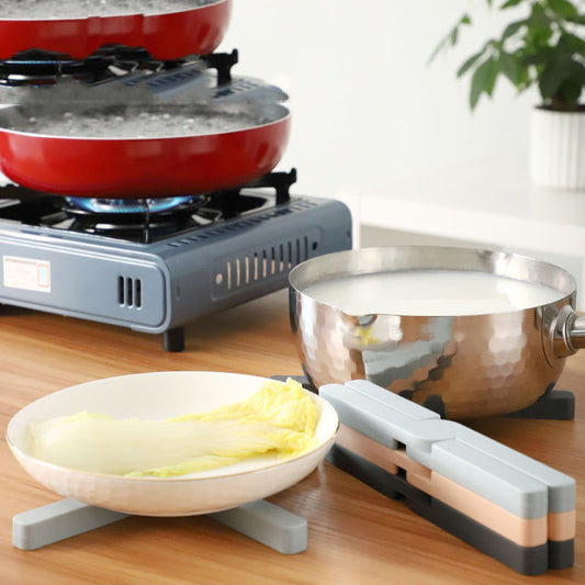 Dessous de plat en silicone de qualité alimentaire, pliable et épaissi