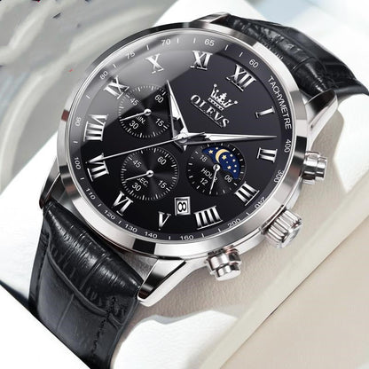 Multi-functional Timing Waterproof Luminous Quartz Watch