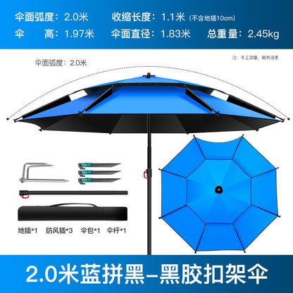 All-Weather Angler's Umbrella – Heavy Duty Fishing & Outdoor Shelter
